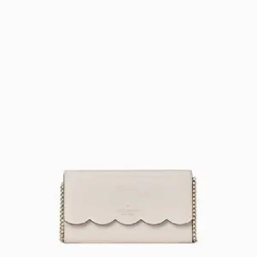 Kate Spade Gemma Wallet on a Chain parchment